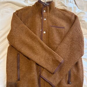 Bonobos Italian Wool Fleece Jacket in Rust *barely worn, amazing deal*